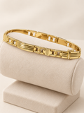 Brățară bărbătească din aur galben 14K, cu zale geometrice – 11,38 g