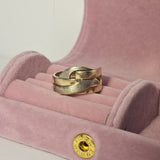 Inel din aur galben si alb 14K, 4.03 Grame