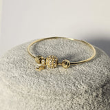 Cercei din aur galben rotunzi 14K, 5.30 grame