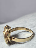 Inel Damă Floare din Aur 14K – Design Elegant și Rafinat