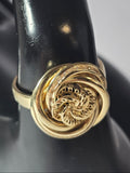 Inel Damă Floare din Aur 14K – Design Elegant și Rafinat