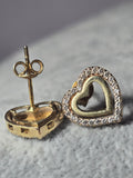 Cercei Damă Model Inimă din Aur 14K – Design Elegant și Romantic