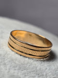 Verighetă Elegantă din Aur Galben 22K cu Design Modern și Rafinat