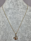 Lănțișor Delicat din Aur 14K cu Pandantiv Fluture – Eleganță și Feminitate