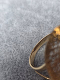 Inel Filigran din Aur 14K cu Zirconii Strălucitoare – Design Elegant