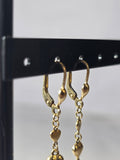 Cercei Lungi cu Inimi din Aur 14K – Design Romantic și Elegant
