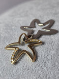 Set Pandantive Steluță din Aur Bicolor 14K cu Pietre Strălucitoare