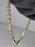 Brățară din Aur Galben 14K cu Design Grecesc Elegant