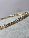 Brățară din Aur Galben 14K cu Design Grecesc Elegant