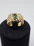 Inel Aur Galben 18K Diamante si Safir