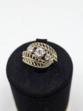 Inel Aur galben 18K cu Diamante