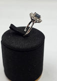 Inel Aur 18K cu Diamante si Safir