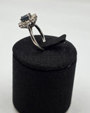 Inel Aur 18K cu Diamante si Safir