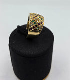 Inel Aur 18K Pietre Diamante / Safire/ Rubine