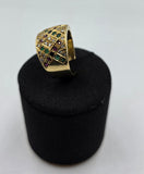 Inel Aur 18K Pietre Diamante / Safire/ Rubine