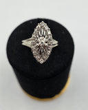 Inel Aur alb 18K Diamante