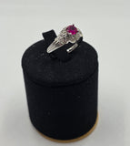 Inel Aur 18K cu Rubin si Diamante