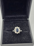 Inel Aur 18K cu Diamante si Safir
