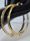 Cercei rotunzi din aur 14K cu design minimalist – 3,97 g