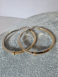 Cercei rotunzi din aur 14K cu design minimalist – 3,97 g
