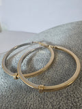 Cercei rotunzi din aur 14K cu design minimalist – 3,97 g