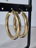 Cercei rotunzi tip hoop din aur 14K – 5,38 g
