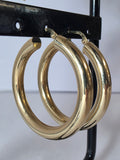 Cercei rotunzi tip hoop din aur 14K – 5,38 g