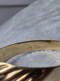 Inel din aur galben 18K model clasic texturat – 2,02 g
