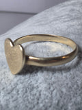 Inel din aur galben 14K cu inimă elegantă – 2,35 g
