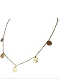 Lănțișor din aur galben 14K cu bănuți decorativi – 2,58 g