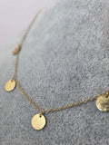 Lănțișor din aur galben 14K cu bănuți decorativi – 2,58 g