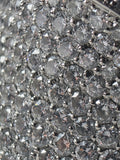 Inel luxury din aur alb 18K cu diamante naturale – 12,60 g