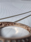 INEL DIN AUR ROZ 14K CU PIETRE STRĂLUCITOARE – 2,10 g