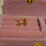 Cercei aur 14K 585 model Lună și Stea, 0,83 g