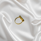 Inel aur galben cu pietre, 14K, 3,81 grame