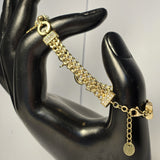Bratara din aur galben 14K cu diferite accesorii, 8.54Grame