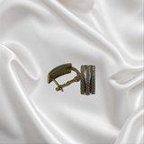 Cercei aur galben 14K cu pietre, 3.78 grame