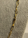 Lanț aur 14K 585 damă, model bicolor elegant, 5,19 g, 54,5 cm