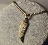 Lant din aur galben cu pandantiv 14K, 11.88 grame