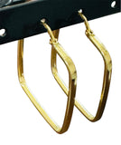 Cercei din aur 14k Model patrat