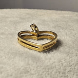 Pandantiv in forma de inima cu pietre 18K, 2.14 Grame