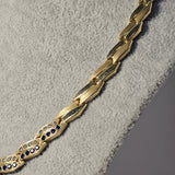 Colier din aur galben 14K cu pietre, 26.86 Grame