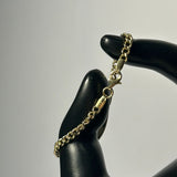 Brățară pentru copii din aur 14K cu plăcuță pentru personalizare – 3,17 g