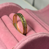 Inel din aur galben 18K cu model gravat