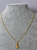 Lănțișor elegant din aur 18K cu pandantiv în formă de pară – 40 cm, 3,02 g