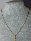 Lănțișor elegant din aur 18K cu pandantiv în formă de pară – 40 cm, 3,02 g
