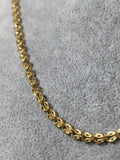 Lănțișor din aur galben 14K cu elemente ovale ornamentale, 49 cm și 5,07 g