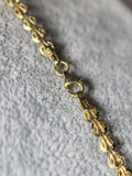 Lănțișor din aur galben 14K cu elemente ovale ornamentale, 49 cm și 5,07 g