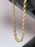 Lănțișor din aur galben 14K cu elemente ovale ornamentale, 49 cm și 5,07 g
