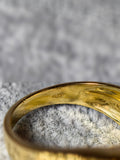 Inel bărbătesc lat din aur galben 18K, model geometric, mărimea 56–57, 5,55 g
